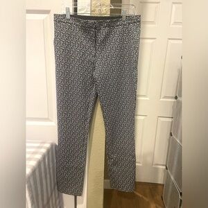Tory Burch geometric pattern straight pants size 8